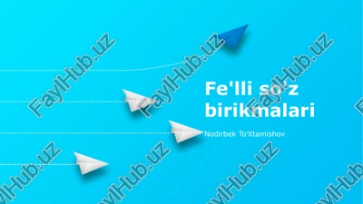 fe'lli so'z birikmalari — PPTX