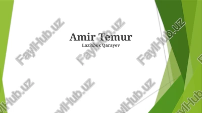 amir temur — PPTX