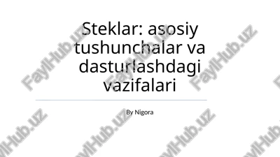 steklar — PPTX