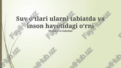 o'tlarning dorivor xususiyatlari — PPTX