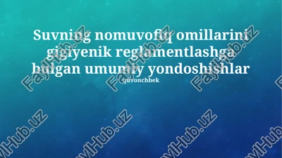atrof-muhit monitoringi va nazorati — PPTX