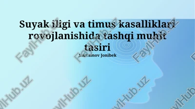 stress va immunitet tizimining zaiflashuvi — PPTX