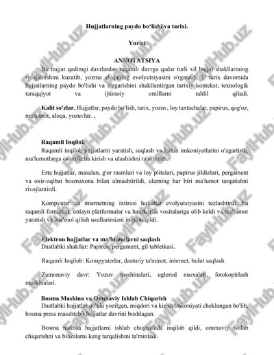 raqamli inqilob — DOCX