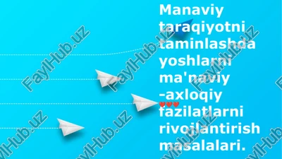 manaviy taraqiyotni taminlash — PPTX