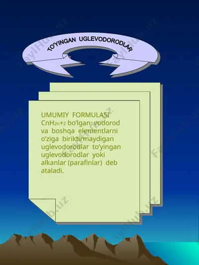 to'yingan uglevodorodlar — PPTX