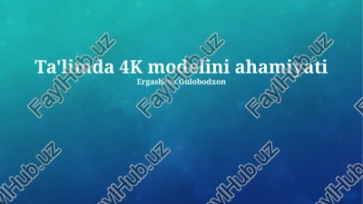 zamonaviy texnologiyalar va ta'lim — PPTX