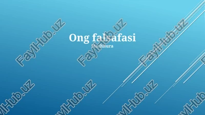 ong falsafasi — PPTX