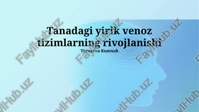 ko'krak qafasi venalarining rivojlanishi — PPTX