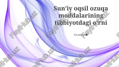 sun'iy oqsil oziq-ovqatlari: tibbiyotda inqilob — PPTX
