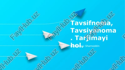 tavsiyanoma — PPTX