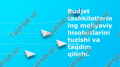moliyaviy hisobotlar — PPTX