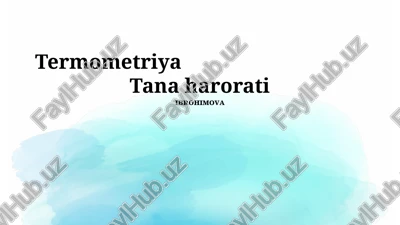 termometriya — PPTX