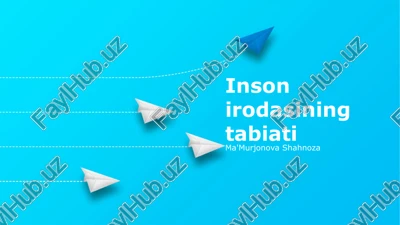 inson irodasining tabiati — PPTX