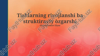 dentin qatlamining tuzilishi va xususiyatlari — PPTX