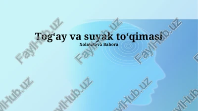 suyak va tog'ay to'qimasi — PPTX