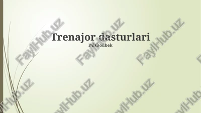 simulyator dasturlari — PPTX