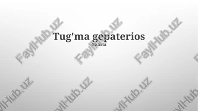 tug'ma gepaterios — PPTX
