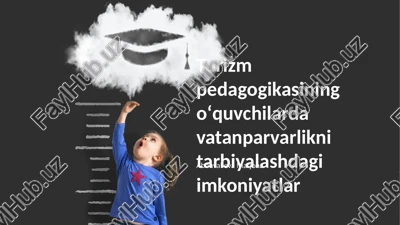 turizm pedagogikasi va vatanparvarlik — PPTX