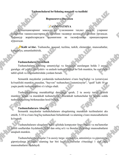 tushunchalarni bo‘lishning maqsadi va tuzilishi — DOCX