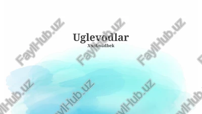 uglevodlar — PPTX