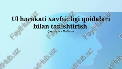 lift xavfsizligi qoidalari — PPTX