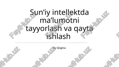 sun'iy intellekt dasturlar — PPTX