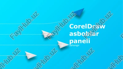 coreldraw asboblar paneli — PPTX