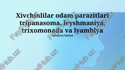 trichomonas: diagnostikasi va davolash usullari — PPTX