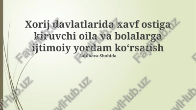 oilaviy zo'ravonlik va uning oldini olish — PPTX