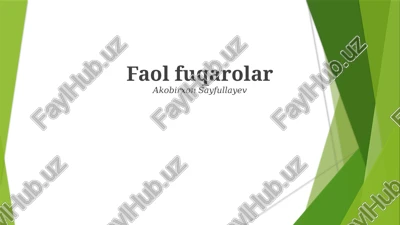 faol fuqarolar — PPTX