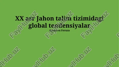 ta'lim sifati va tenglik masalalari — PPTX
