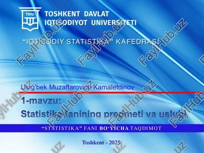 iqtisodiy statistika — PDF