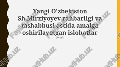 iqtisodiyotni modernizatsiya qilish va xususiylashtirish — PPTX