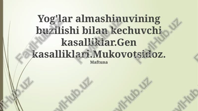 mukovissidoz — PPTX