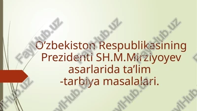 ta'lim sohasidagi munosabatlar — PPTX