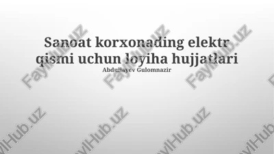 elektr energiyasi hisobi va nazorati — PPTX