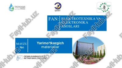elektrotexnika va elektronika asoslari — PDF