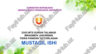 ultratovushlar va ularning qo'llanilishi — PPTX