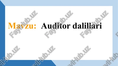 auditordalillari — PPTX