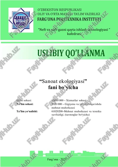 sanoat ekologiyasi — PDF
