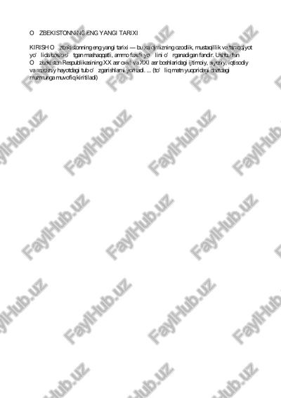 ozbekistonning eng yangi tarixi — PDF