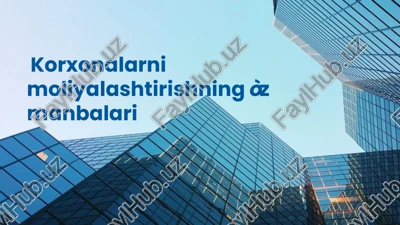 ichki manbalar va ularni rivojlantirish — PPTX