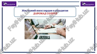 daromad solig'i — PPTX