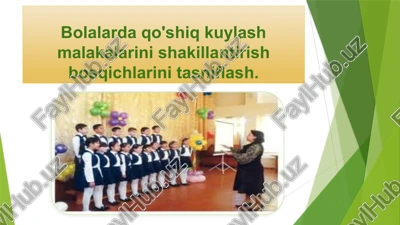 qo‘shiq kuylash malakalari — PPTX