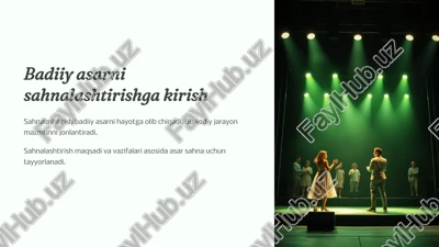 sahnalashtirish badiiy asarlari — PPTX