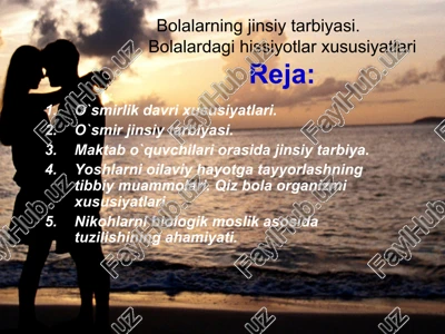 o`smirlik davri xususiyatlari — PPT
