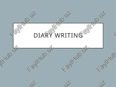 diary writing — PPTX