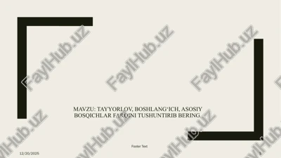 tayyorlov bosqichi — PPTX