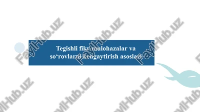 muhammadal-xorazmiynomidagi toshkent axborot texnologiyalari universiteti axborotlarni izlash va ajratibolish swd1316 — PPTX
