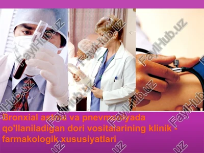 bronxial astma va pnevmoniya — PPTX